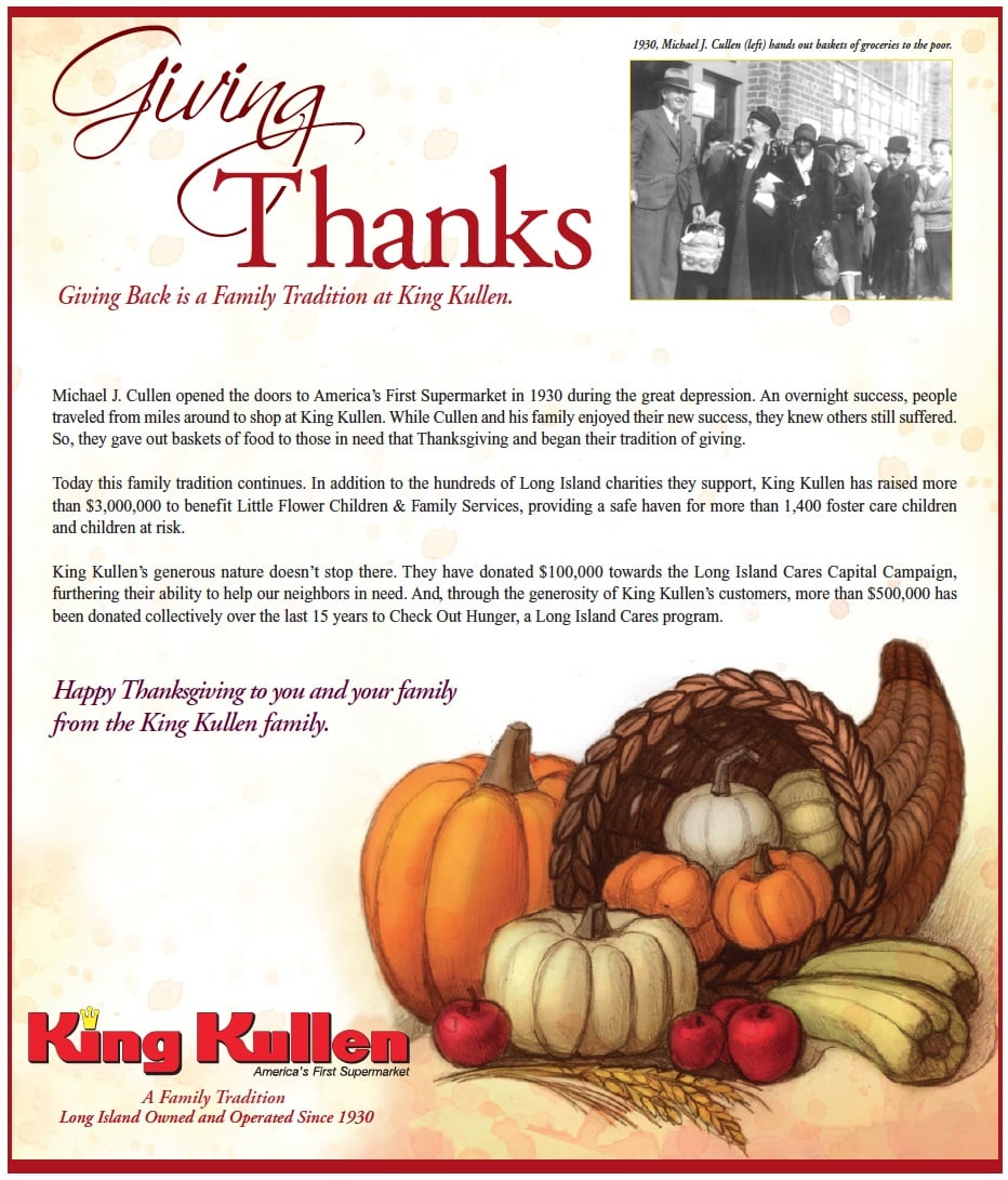 Thanksgiving Message King Kullen